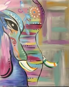 fancy elephant painting