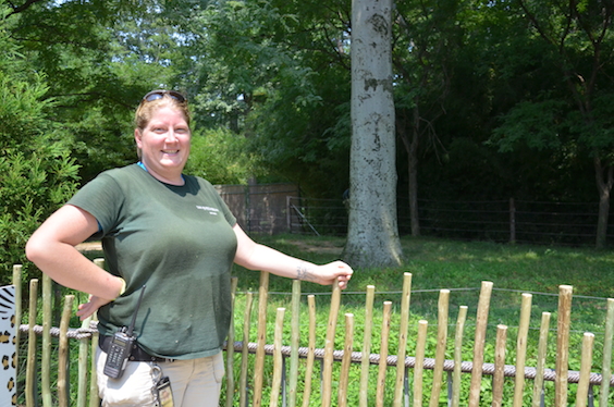 zoo keeper posing