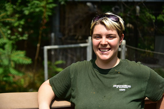 zoo keeper smiling for photo