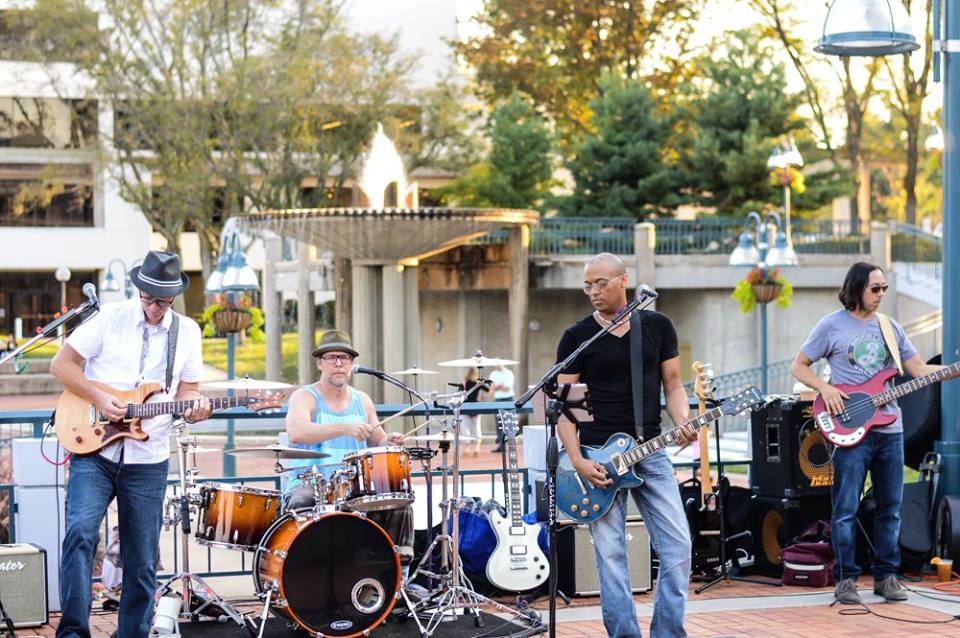 Hot Mess band performing